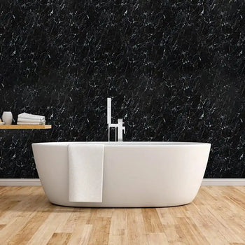 Black Marble Gloss 1m Wall Panel Bulk Buy - Pack of 6, 8, 10