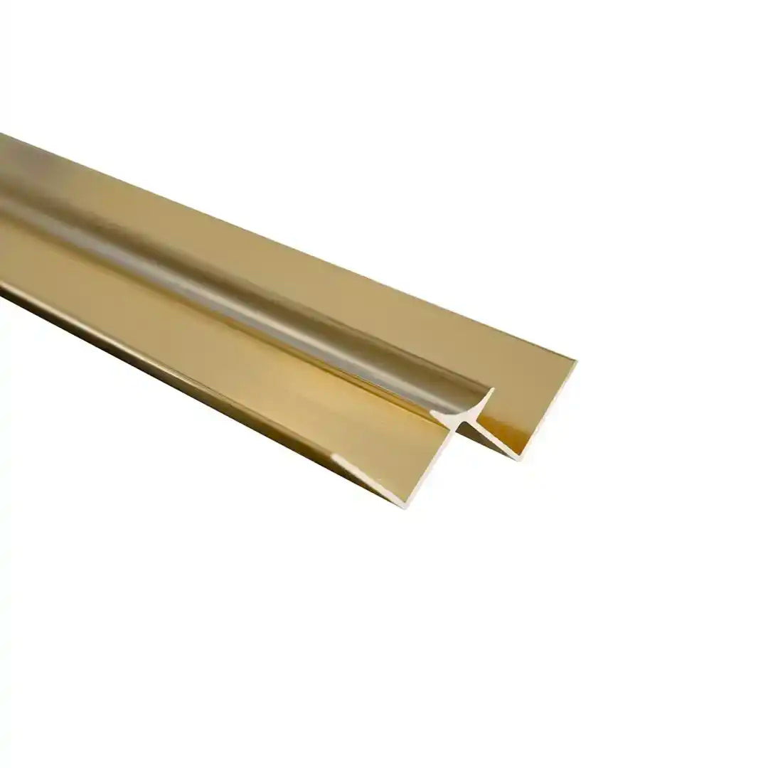 Internal Corner Gold Aluminium Trim for 10mm Panels – Wet Walls & Ceilings